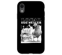 Local Egg Dealer Chickens Funny Bleached Chicken Eggs Farmer Carcasa para iPhone XR