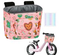 LOCAL LION Bolsa de Manillar para Niños, Cesta de Bicicleta Delantera Infantil, Cestas de Bici con Diseño Lindo para Organizar