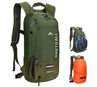 LOCAL LION Mochila Bicicleta Montaña 10 Litros, Mochila Ciclismo, Mochila MTB Pequeña Ligera con Funda Impermeable y Funda Casco para Bici Enduro Running Esqui Ski para Hombre y Mujer
