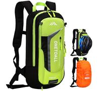 LOCAL LION Mochilas de Ciclismo 10L, Mochila Pequeña de Bicicleta con Cubierta para la Lluvia y Protector de Casco, es Adecuado para Moto Esquí Bicicleta de Montaña Correr Camping Viajar