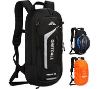 LOCAL LION Mochilas de Ciclismo 10L, Mochila Pequeña de Bicicleta con Cubierta para la Lluvia y Protector de Casco, es Adecuado para Moto Esquí Bicicleta de Montaña Correr Camping Viajar