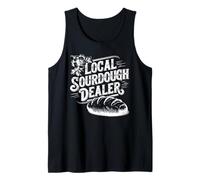 Local Sourdough Dealer Vintage Humor para Amante del Pan Camiseta sin Mangas