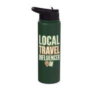 Local Travel Influencer Errand Stainless Steel Insulated Water Bottle