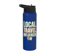 Local Travel Influencer Errand Stainless Steel Insulated Water Bottle