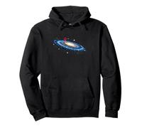 Localización Pin Vía Láctea - Ciencia astronómica de la Galaxia Espacial Sudadera con Capucha