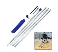 Localizador circular de posicionamiento de brocas de enrutador con longitud ajustable y bloque de aluminio grueso para un uso preciso en máquinas de carpintería y cartón yeso (1 unidad)