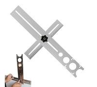 Localizador De Agujeros De Azulejos De Cerámica - Regla De Posicionamiento De Perforación - Guía De Perforación Índice De Búsqueda | Modelo De Alineación De Precisión Con Rango De Medición