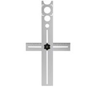 Localizador de agujeros de azulejos | Herramienta modelo de medición de medición de 300 mm | Guía de precisión para aberturas 25/40/45/55/60mm | Taladro azulejos de cerámica Locattor | Strument