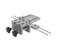 Localizador de agujeros de madera con brocas de 6/8/10 mm de aleación de | Con 9 casquillos roscados y abridor de agujeros de 15 mm para agujeros de rueda excéntricos, orificios de espiga y conexiones