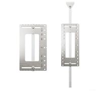 Localizador de agujeros de manija para puertas de armarios y cajones con construcción de acero inoxidable y posicionamiento de taladro para una instalación precisa de tracción (pequeño)