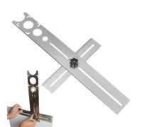 Localizador de Agujeros para Baldosas y Azulejos,Calibrador Ajustable Universal de Acero Inoxidable - Guía Buscadora Para Perforación De Suelos Y Pavimentos - Para la Perforación en Suelos de Cerámica