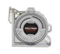 Localizador de ángulo magnético y transportador de pendiente con borde ranurado en V y lente acrílica transparente para una detección precisa del ángulo de la tubería