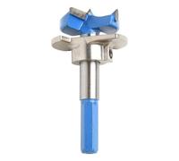 Localizador de apertura de agujeros de bisagra de 35 mm y 40 mm para instalación de puertas de gabinete, herramienta de plantilla de carpintería, plástico, azul-gris, paquete de 2 (el paquete azul)