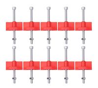 Localizador de Baldosas para Pared, Nivelador y Regulador de Altura, Juego de 10 Piezas, Herramienta Manual Compacta - Material Resistente, Uso Fácil y Rápido para Instalación de