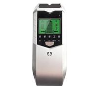 Localizador de cables 5 en 1, detector de escáner de pared para cables vivos, metal, madera y CA, profundidad de hasta 60 mm, pantalla LCD con alarma de audio, color negro plateado
