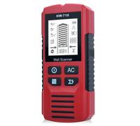 Localizador de cables, detector de pared 5 en 1, detector de vigas multifuncional con pantalla LCD y alarma sonora, instrumento de medición electrónico para madera, metales ferrosos y no ferrosos