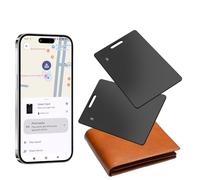 Localizador de cartera para Android, rastreador de cartera y tarjeta delgada de 2 mm, compatible con la aplicación Google Mi dispositivo: encontrar (solo Android), impermeable IP68, carga sin