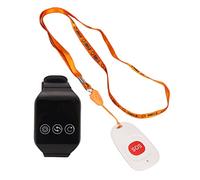 Localizador de Cuidador Inalámbrico, Botón de Llamada SOS, Sistema de Alerta de Enfermera Remota, Vibración de Señal Estable con Cordón para Hospitales de Pacientes Ancianos