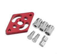 Localizador de guía de taladro de aleación de aluminio con diseño fácil de limpiar para un uso conveniente (rojo)