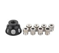 Localizador de guía de taladro vertical de aluminio, kit de plantillas de perforación vertical portátil para carpintería, ángulos rectos, perforación, accesorio de perforación de agujero recto
