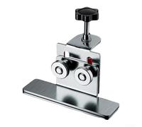 Localizador de instalación de puerta de armario de acero inoxidable para posicionamiento preciso milimétrico, 100 x 90 x 25 mm, sujeción máxima de 36 mm