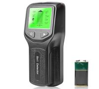 Localizador de líneas, 5 en 1, escáner de pared, detector de líneas, buscador de cables multifunción, con pantalla LCD y alarma, detector de metales para encontrar líneas eléctricas, vigas de madera