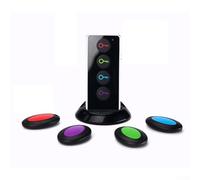 Localizador de llaves con mando a distancia, alarma de 80 dB, alcance de 40 m, material ABS, compacto para llaves, mascotas, equipaje y carteras, color negro