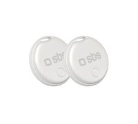 Localizador de llaves de bicicleta compatible con Apple Find My Track My Circle, color blanco - 2 unidades.