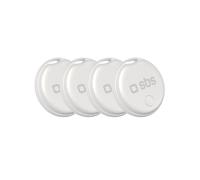 Localizador de llaves de bicicleta compatible con Apple Find My Track My Circle, color blanco - 4 unidades.