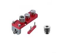 Localizador de orificios de perfil de aluminio, 25 mm centrado, para perfiles de la serie 20/30/40, accesorio de perforación manual, aleación de aluminio anodizado, marco industrial (juego 2)