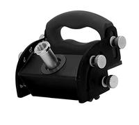 Localizador de orificios para carpintería de aleación de aluminio - Posicionador de guía de broca inclinado ajustable de 0 a 90 grados - Herramienta de apriete manual negra para (Negra)