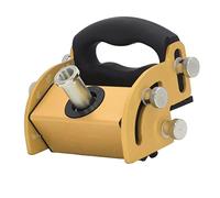 Localizador de orificios para carpintería de aleación de aluminio - Posicionador de guía de broca inclinado ajustable de 0 a 90 grados - Herramienta de apriete manual negra para (Oro)