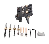 Localizador de Perforación para Carpintería 3 en 1, Perforadora de Aluminio con Superficie Anodizada, Kit de Guía de Perforación