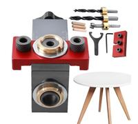 Localizador de perforación para carpintería, máscaras de agujeros rectos - Herramienta Guía de perforación ajustable,Cientos de downeling de centrado profesional para muebles para l