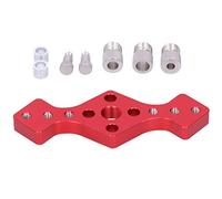 Localizador de Perforaciones para Carpintería Agujero Recto, Perforacion Agujeros Rectos Carpinteria Herramientas Madera Plantilla Hardware Gabinete Kit Espiga Autocentrante Guia Taladro DIY Guía