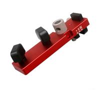 Localizador de perforador de perfil de aluminio portátil con bloque guía de grifo para enhebrado eficiente y colocación precisa de taladro en proyectos de marco de aluminio (paquete 2)