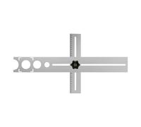 Localizador De Puntos Para Taladro | Calibrador Ajustable Universal de Acero Inoxidable - Guía de Perforación y Medición - para Vidrio Suelo Cerámica Mármol y Madera
