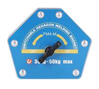 Localizador de Soldadura Magnético, Hexagonal Conmutable, Fuerte Succión Multiángulo, FM4-M de 30-50kg para Fijación de Posicionamiento Auxiliar de Soldadura