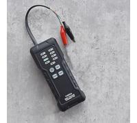 Localizador digital profesional de cables y probador de continuidad para cables de red con detección de línea viva, carcasa ABS, negro