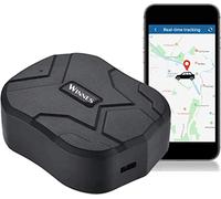 Localizador GPS para Coche, 150 días Standby GPS Tracker 10000mAh Impermeable Seguimiento en Tiempo Real Fuerte Imán Rastreador GPS con App/Web TK905B