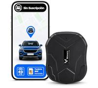 Localizador GPS para Coche con Imán, Rastreador GPS sin Suscripción con Tarjeta SIM, Batería 5000 mAh, IP65 Impermeable, Seguimiento en Tiempo Real, Alertas Antirrobo y Geovalla para Vehículos TK905
