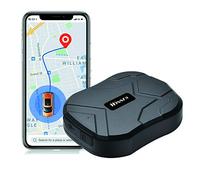 Localizador GPS para Coche, Rastreador Antirrobo 5000mAh Impermeable Con Fuerte Imán - App Gratuita para Seguimiento de Vehículo TK905