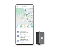 Localizador GPS para Coches, Motos y Perros, 90 Días en Espera 6000mAh, Alarma Antirrobo, Seguimiento Global en Tiempo Real - Tarjeta SIM Gratuita, App Incluida, Rastreador GPS Oculto