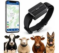 Localizador GPS para Ganado y Perros Grandes, Rastreador GPS Inteligente Sin Suscripción, Valla Electrónica, Resistente al Agua y Batería de Larga Duración