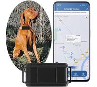 Localizador GPS Perros 4G Seguimiento en Tiempo Real, GPS Perros Aplicación/Plataforma Gratuita, 3000 mah IP67 Estadísticas de Datos a Prueba de Agua, Rastreador GPS Dog con Alarma de Sonido/Luz