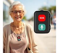 Localizador GPS SOS para Mayores con Sensor Anti-caída, Impermeable IP67, Llamadas Bidireccionales, Geo-cerca, Recordatorio de Medicamentos, Incluye Aplicación de Seguimiento en Inglés (SOS One)