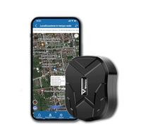 Localizador GPS para Coche，10000mAh GPS Tracker Impermeable y Antipérdida con Geo-Fence SOS Alarm Rastreador GPS para Vehículos Fuerte Imán Recargable