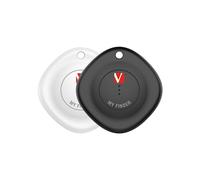 Localizador Verbatim My Finder Bluetooth Tracker MYF-02 compatible con Apple/ Incluye Llavero y Pila/ Negro y Blanco/ Pack de 2