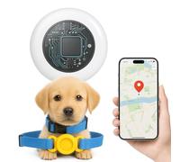 Localizador Mascotas - Try&GETFUNstore - Localizador GPS Perros sin Cuota | Rastreador en Tiempo Real con Find My | iOS | Compacto Resistente al Agua IPX7 | Ideal Coche Niños Equipaje. Talla M Azul
