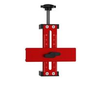 Localizador multifuncional de instalación de puerta de armario para fijación de precisión con rebote ajustable de 15 a 70 mm y capacidad de sujeción de 85 mm, color rojo